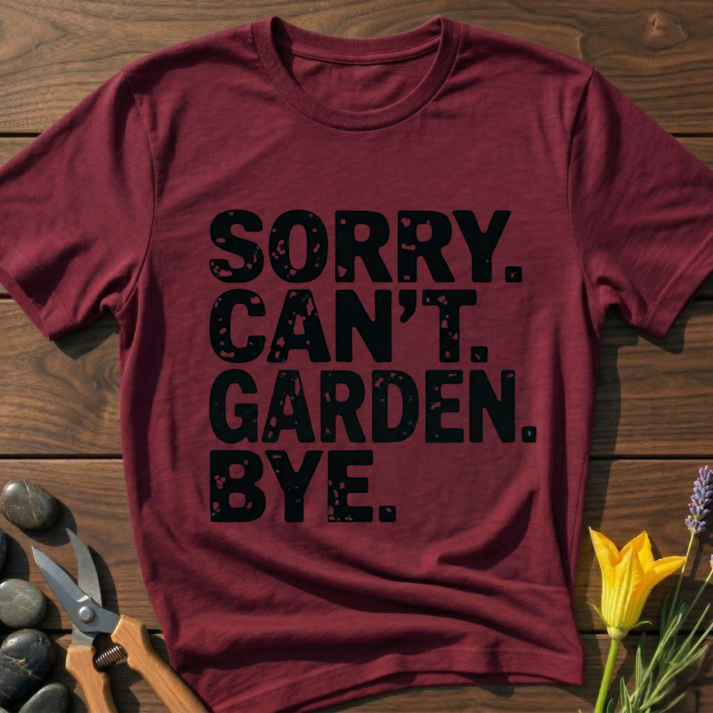 Sorry Can't Garden T-Shirt