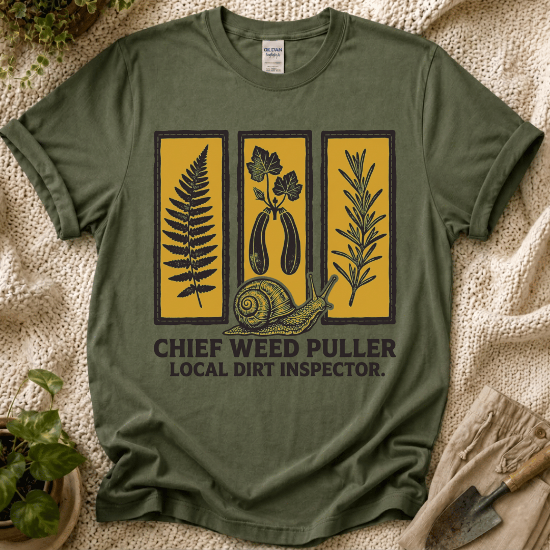 Chief Weed Puller Garden Club T-Shirt