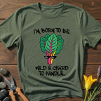 Born To Be Wild T-Shirt - botanical nature graphic t-shirt, minimalist design, unisex tee for Nature Lovers, Garnder, Farmer, Plant Lovers