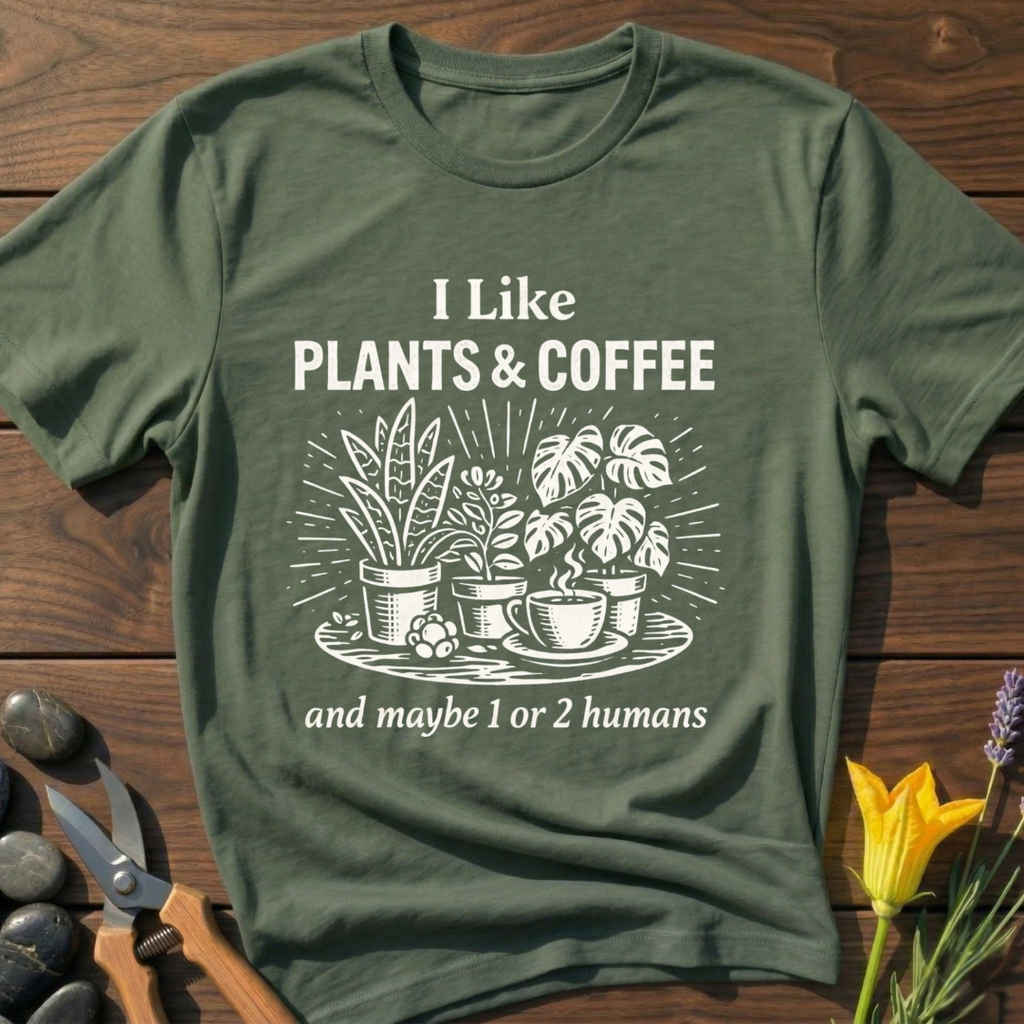 I Like Plant & Coffee T-Shirt