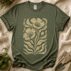 Vintage Botanical Bloom T-Shirt by Zen & Zucchinis Slow Garden Club