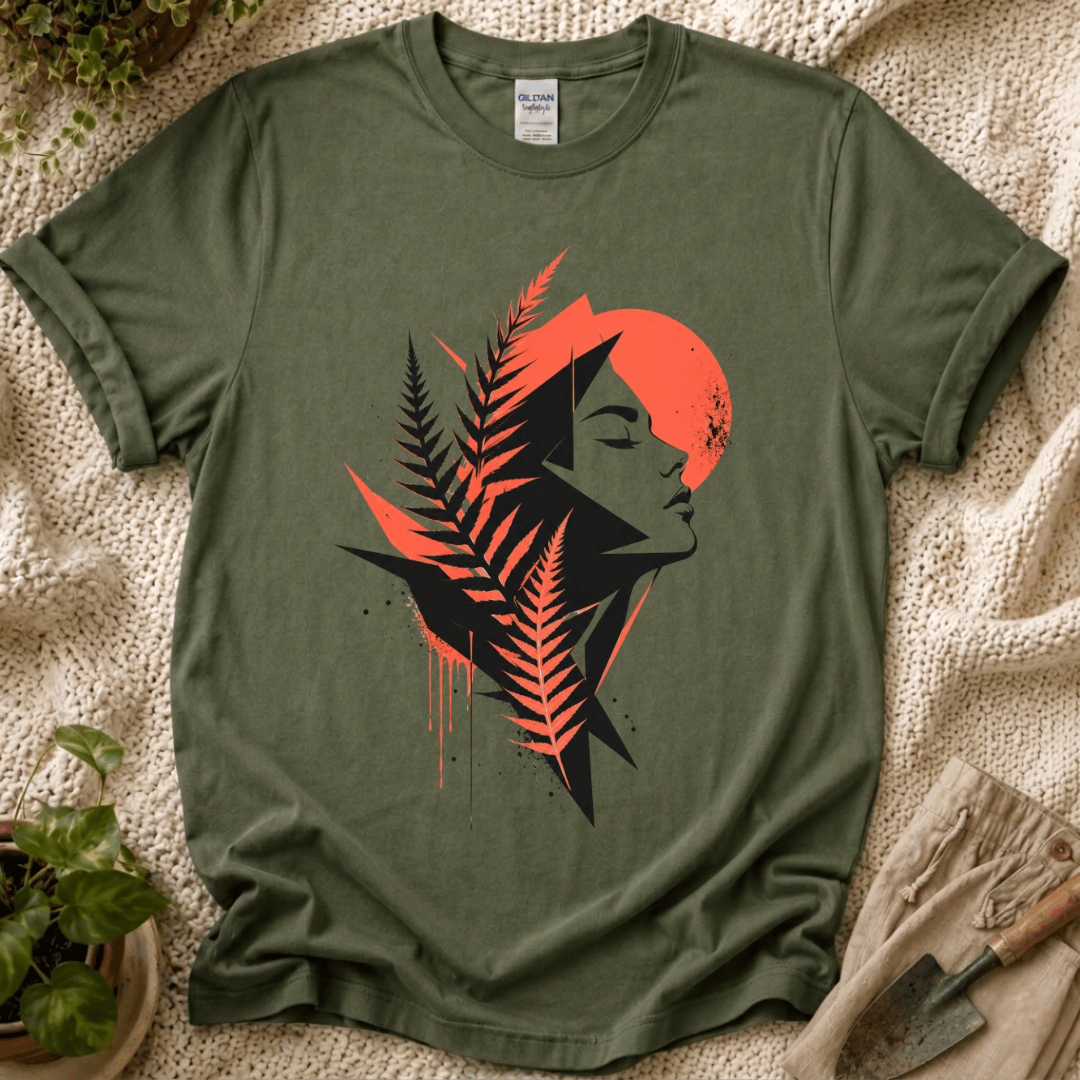 Wild Fern Botanical Art T-Shirt - Zen & Zucchinis garden graphic tee