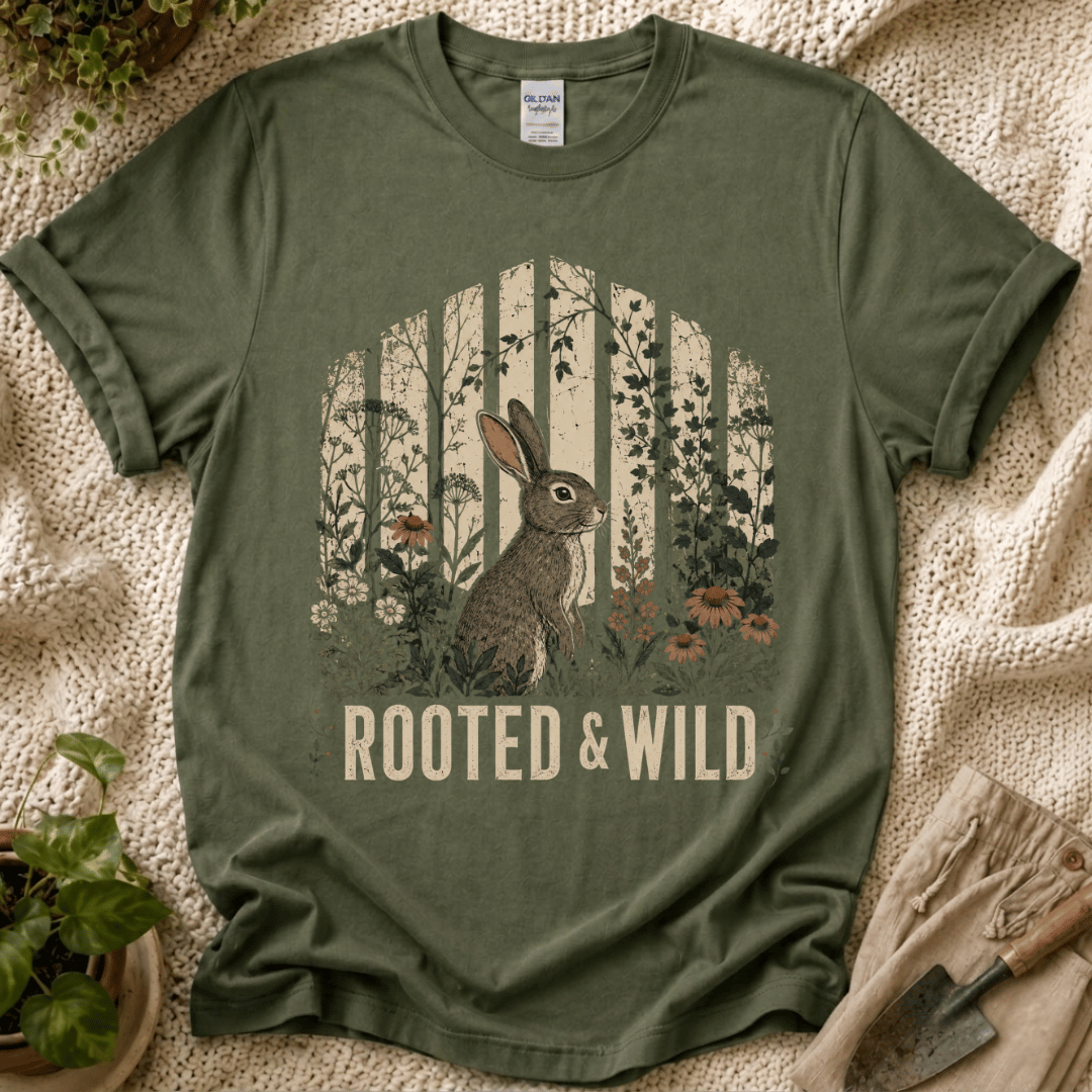 Rooted & Wild Garden Bunny T-Shirt