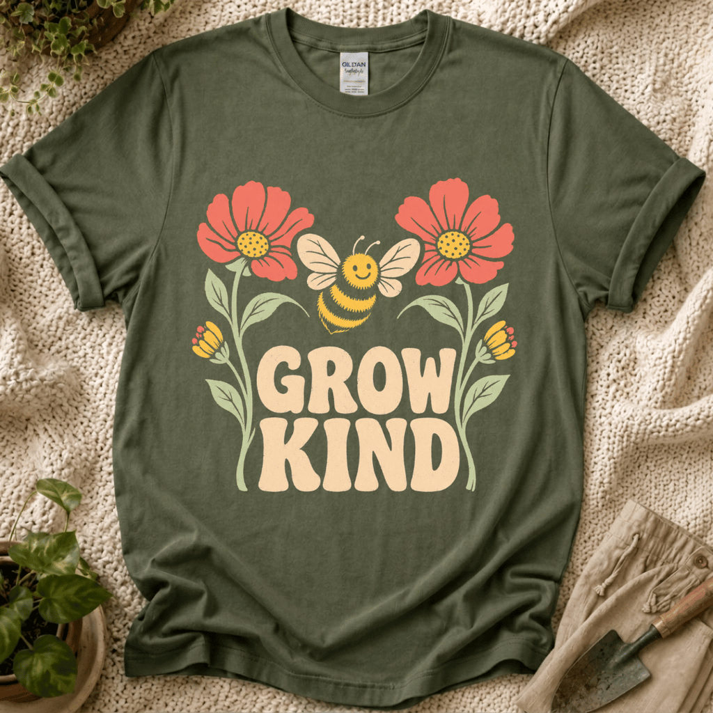 Grow Kind Flower Bee T-Shirt
