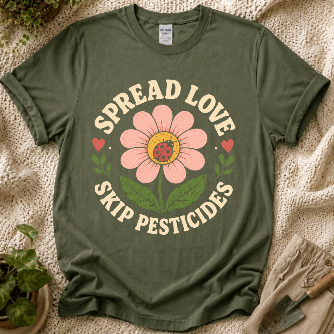 Spread Love Skip Pesticides T-Shirt