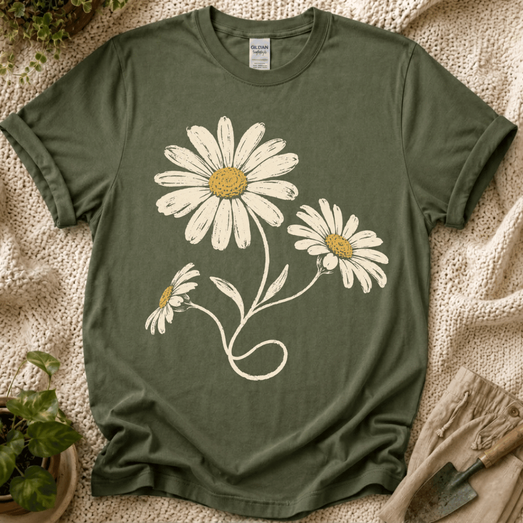 Daisy T-Shirt - Zen & Zucchinis garden graphic tee