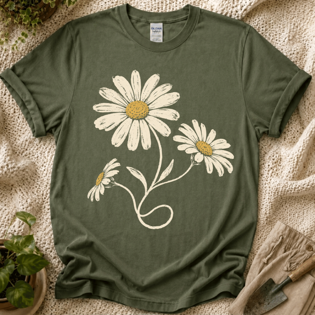 Daisy T-Shirt - Zen & Zucchinis garden graphic tee
