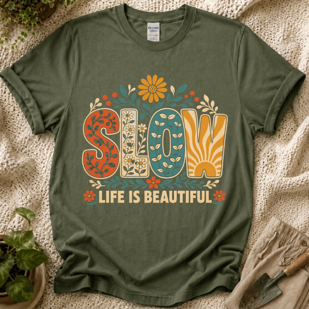 Slow Life Is Beautiful T-Shirt