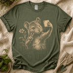 Peace Mouse Garden Selfie T-Shirt by Zen & Zucchinis Slow Garden Club