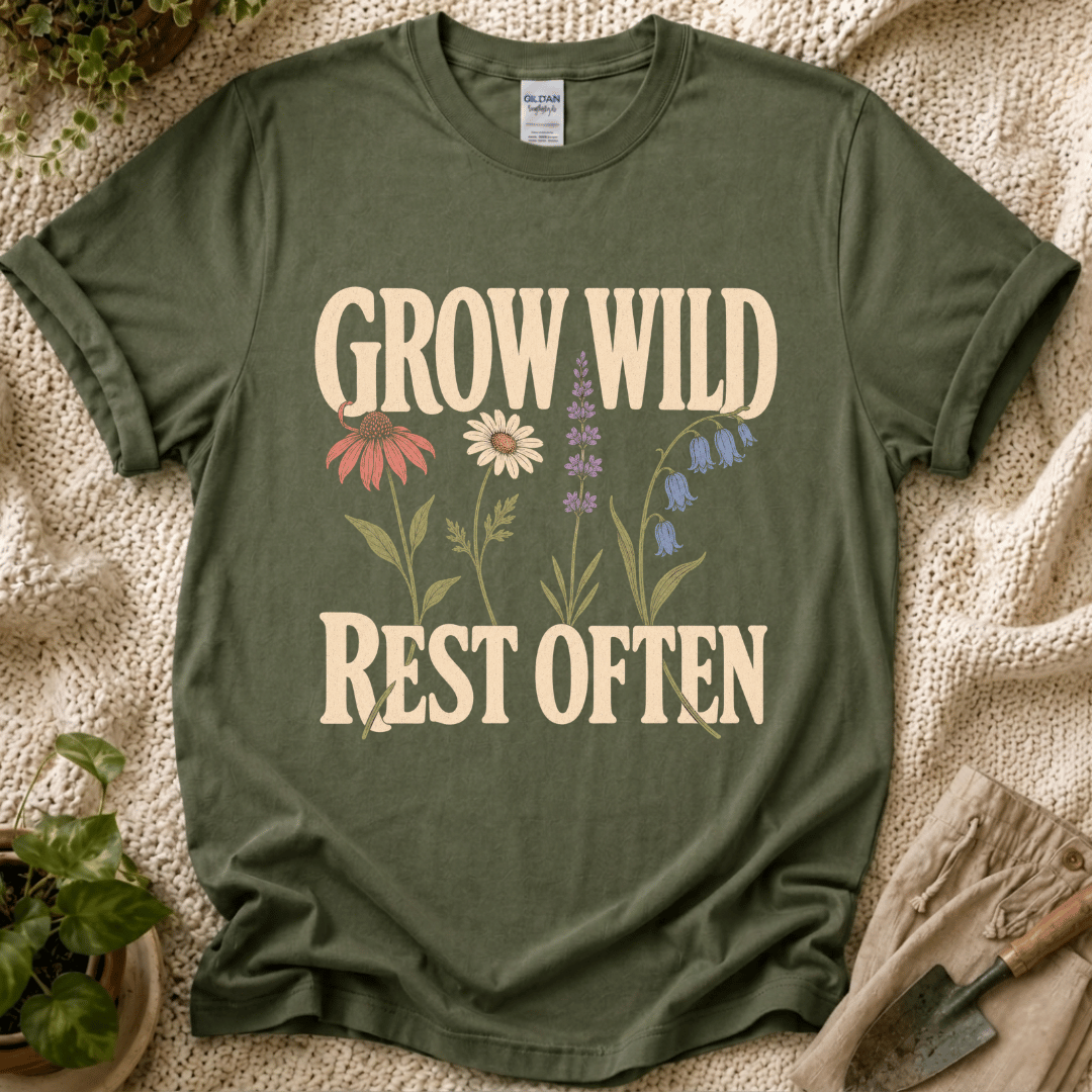 Grow Wild Rest Often Garden T-Shirt