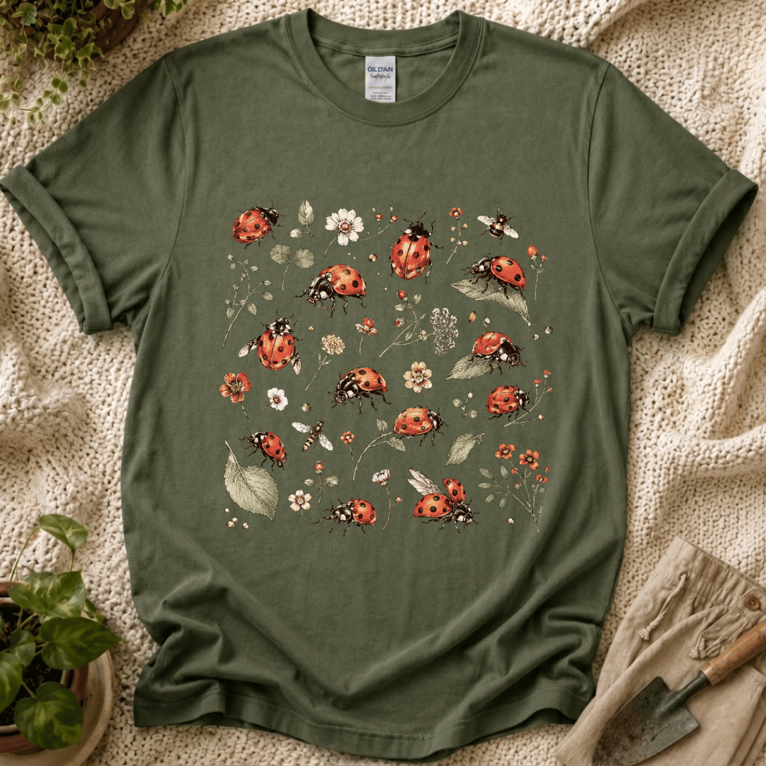 Ladybug Meadow Garden Friend T-Shirt