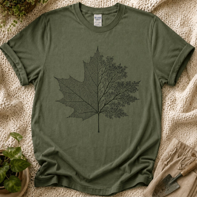 Maple Leaf Botanical T-Shirt - Zen & Zucchinis garden graphic tee