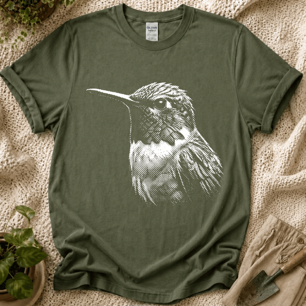 Quiet Hummingbird Garden T-Shirt by Zen & Zucchinis Slow Garden Club