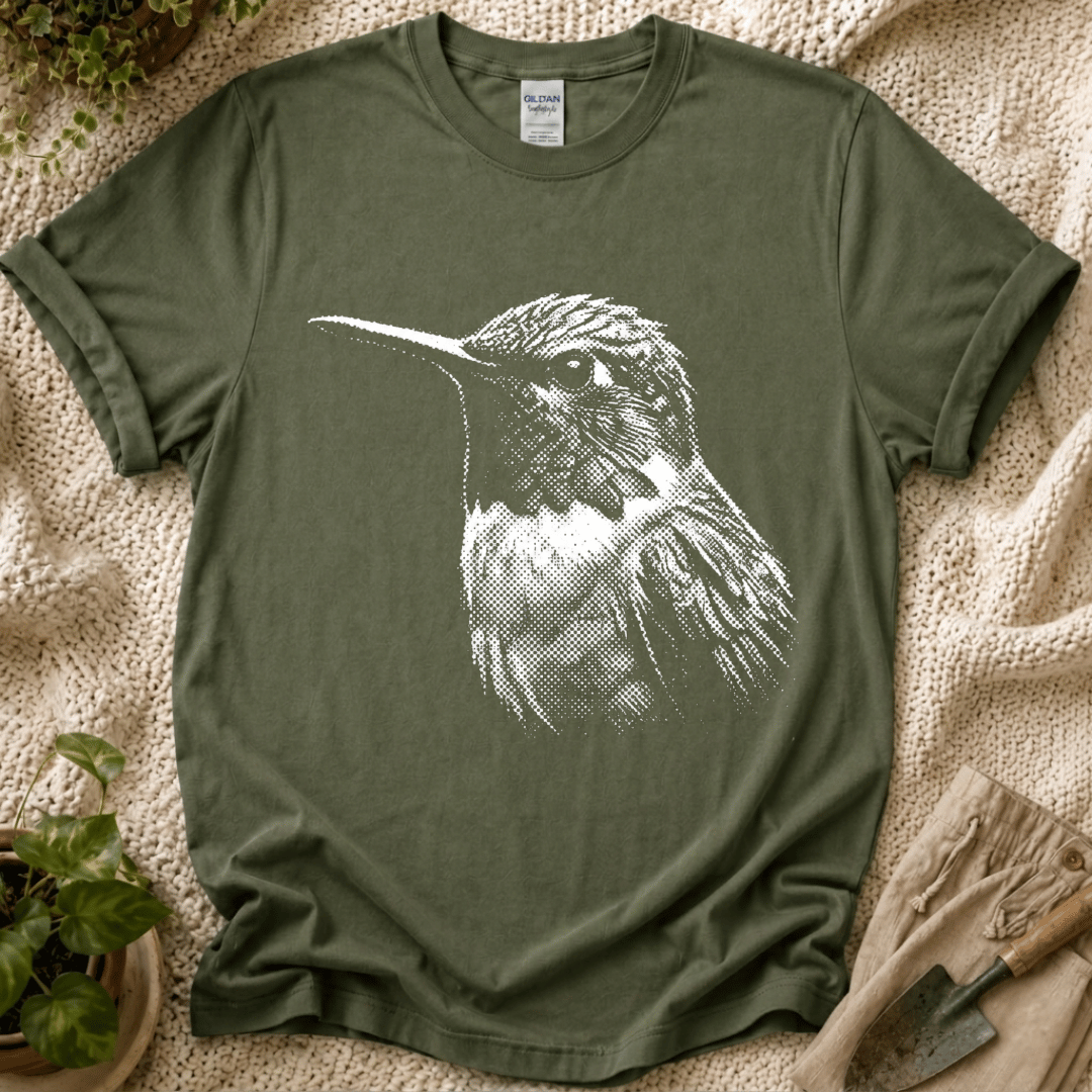 Quiet Hummingbird Garden T-Shirt by Zen & Zucchinis Slow Garden Club