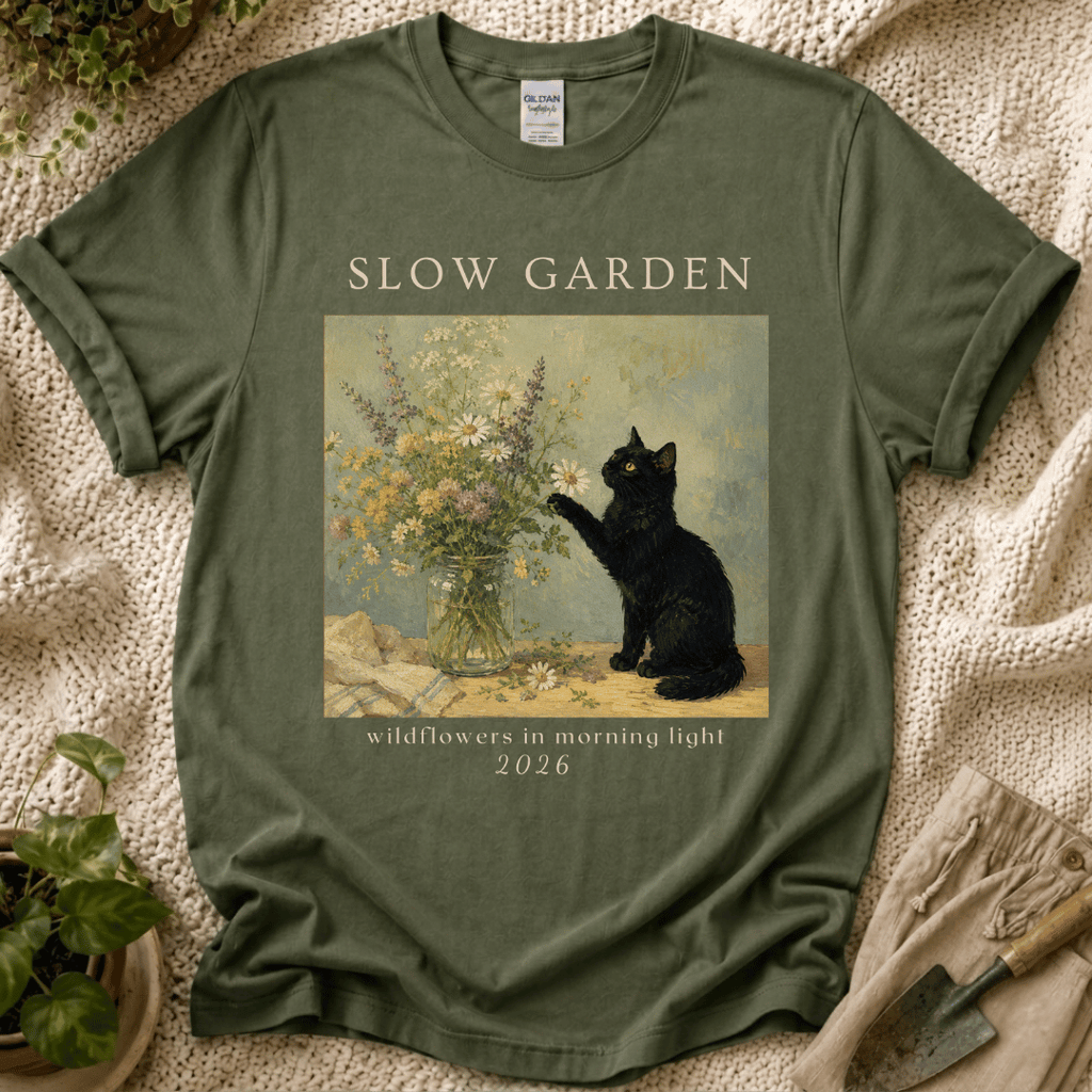 Wildflowers in Morning Light T-Shirt by Zen & Zucchinis Slow Garden Club