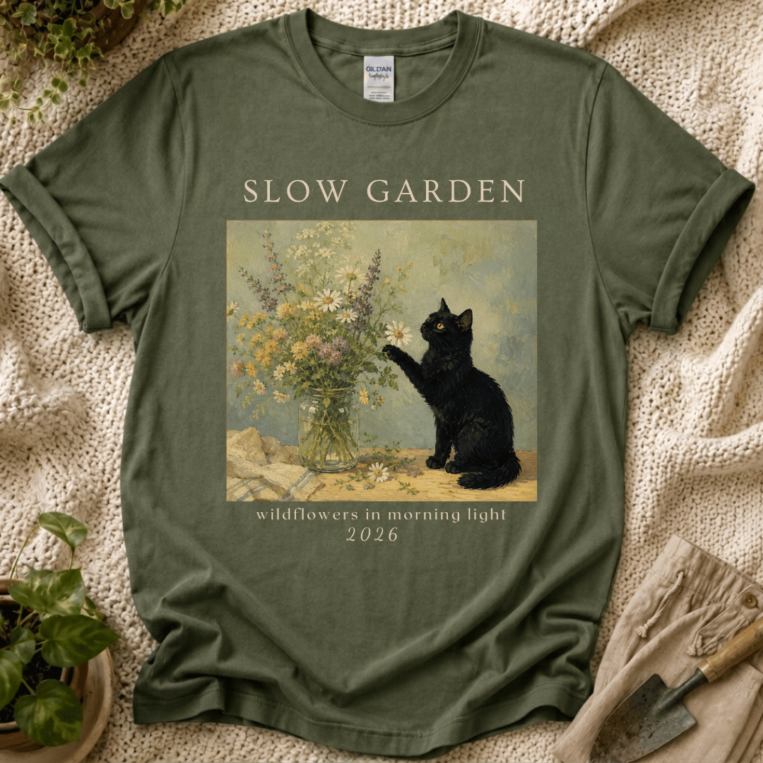 Wildflowers in Morning Light T-Shirt by Zen & Zucchinis Slow Garden Club