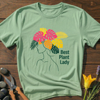Best Plant Lady Monstera T-Shirt - botanical nature graphic t-shirt, minimalist design, unisex tee for Nature Lovers, Garnder, Farmer, Plant Lovers