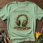 Nature's Frquency T-Shirt - botanical nature graphic t-shirt, minimalist design, unisex tee for Nature Lovers, Garnder, Farmer, Plant Lovers
