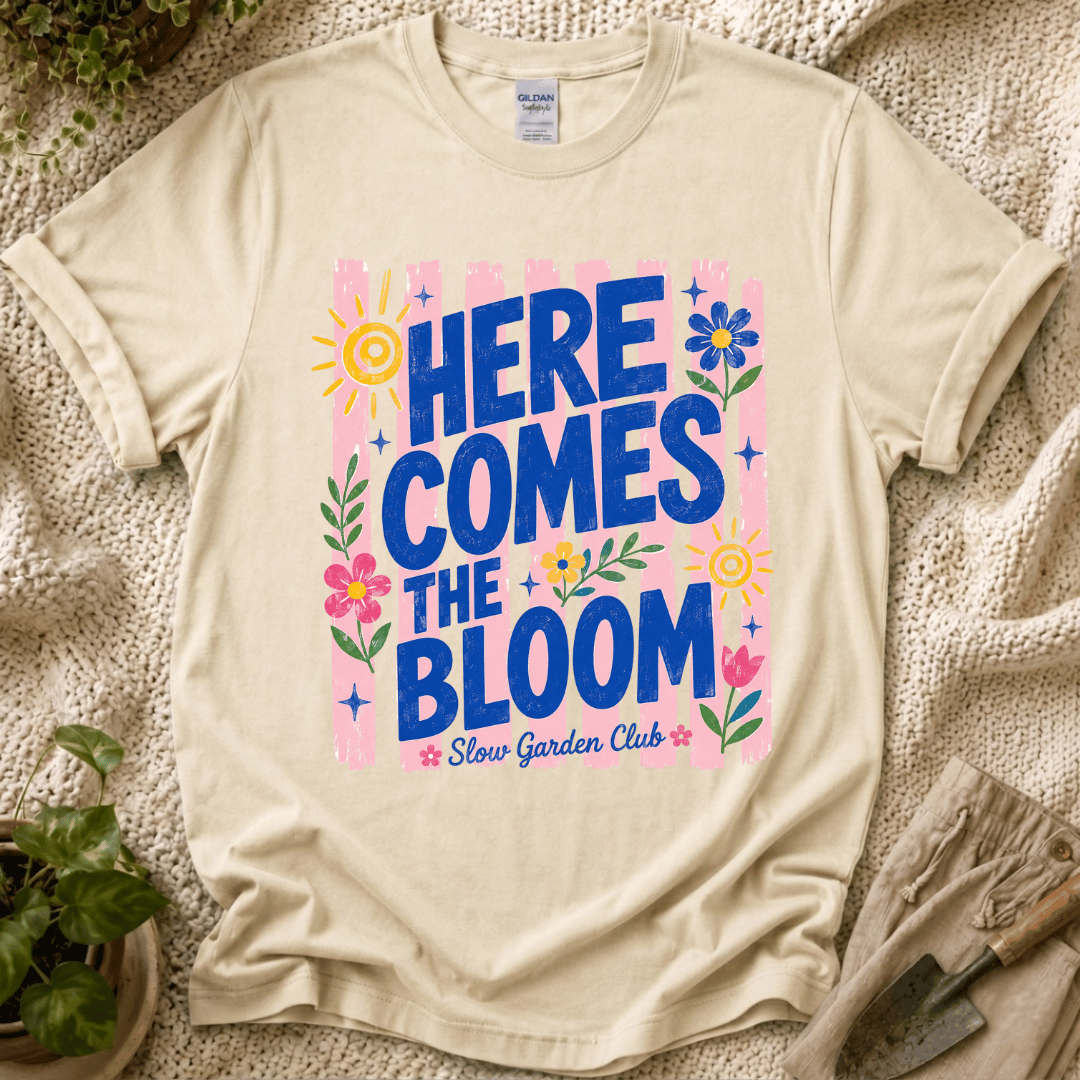 Here Comes The Bloom Summer Stripes T-Shirt