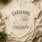 Gardening Is My Therapy Wildflower T-Shirt by Zen & Zucchinis Slow Garden Club