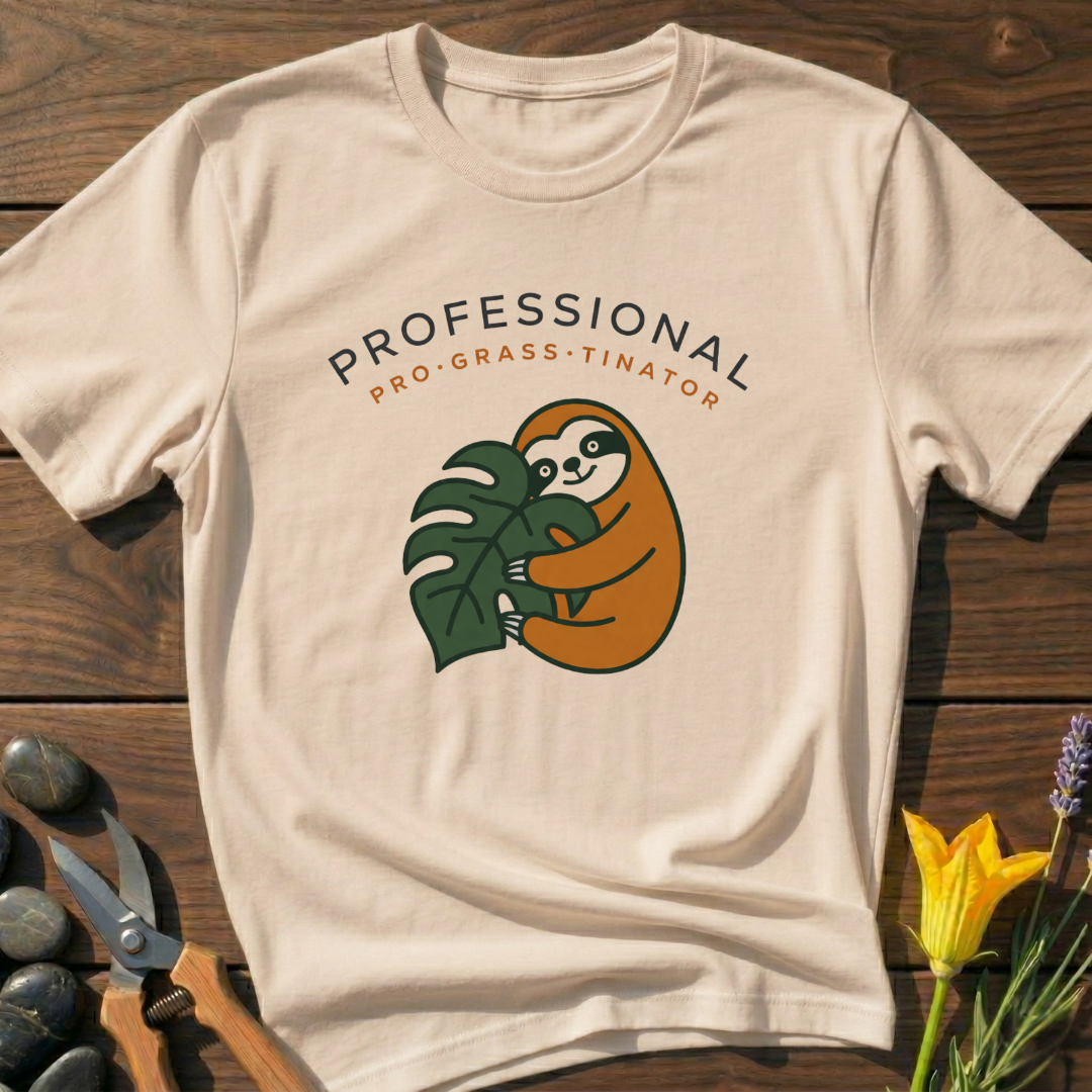 ProGrassTinator T-Shirt - botanical nature graphic t-shirt, minimalist design, unisex tee for Nature Lovers, Garnder, Farmer, Plant Lovers