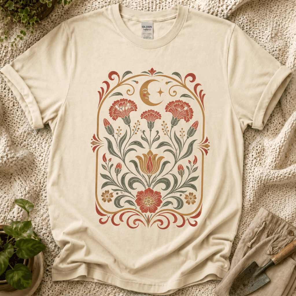 Celestial Folk Garden Sun Floral T-Shirt