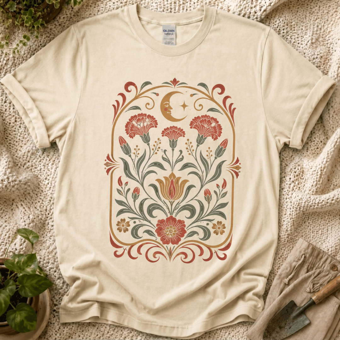 Celestial Folk Garden Sun Floral T-Shirt