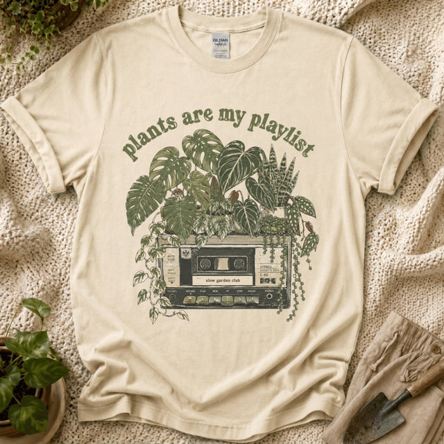 Plant Are My Playlist T-Shirt by Zen & Zucchinis Slow Garden Club