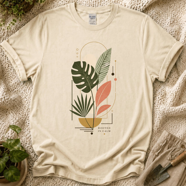 Rooted in Calm Slow Garden T-Shirt - Zen & Zucchinis garden graphic tee