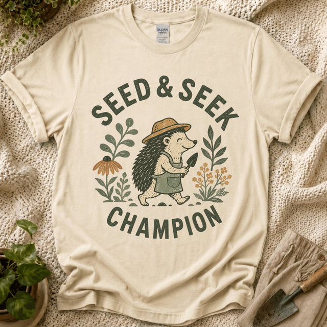 Seed & Seek Champion Garden Friend T-Shirt by Zen & Zucchinis Slow Garden Club