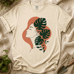 Floral Female Silhouette T-Shirt by Zen & Zucchinis Slow Garden Club