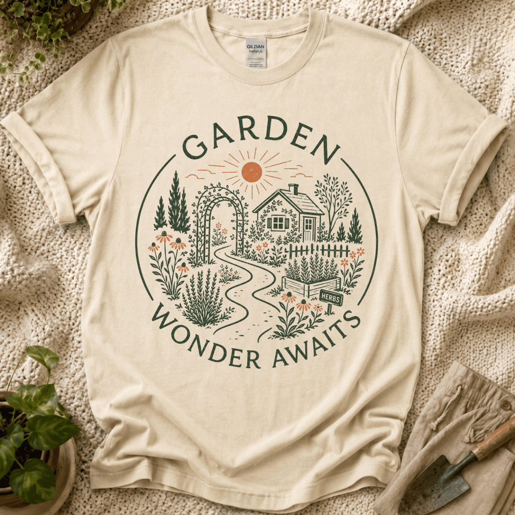 Wonder Awaits Garden View T-Shirt