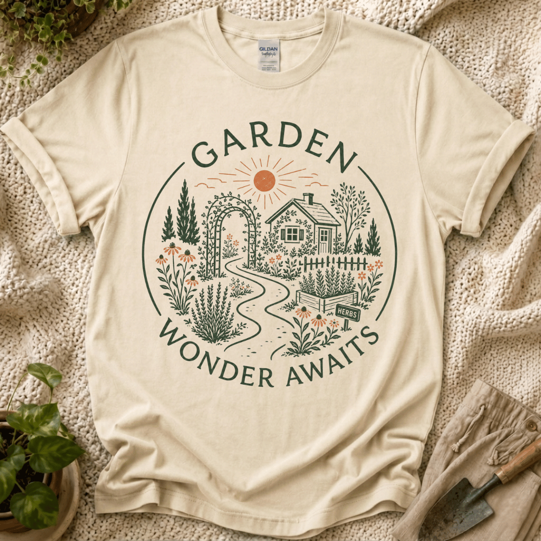Wonder Awaits Garden View T-Shirt