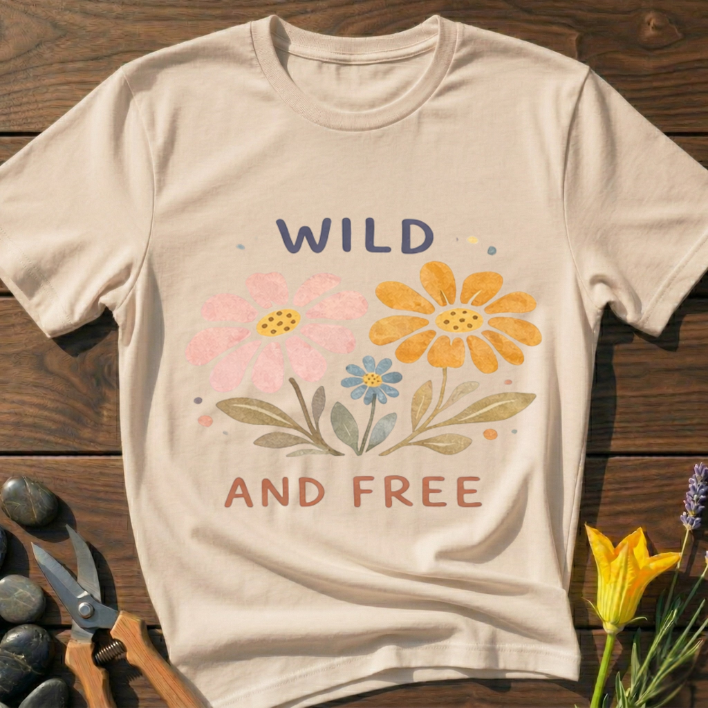 Wild and Free Flower T-Shirt