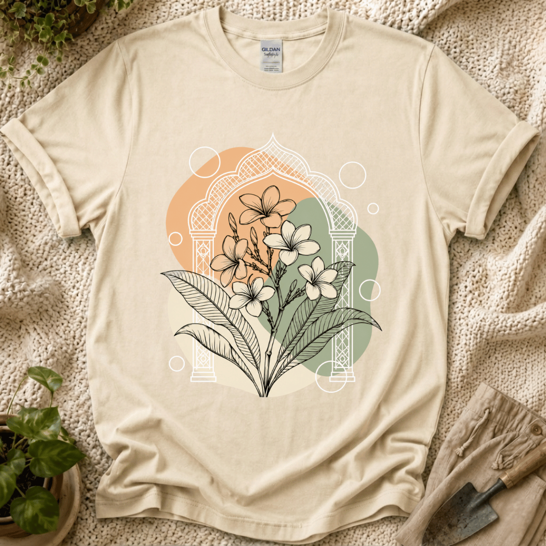 Bohemian Flower Graphic T-Shirt by Zen & Zucchinis Slow Garden Club