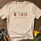 From The Underground T-Shirt - botanical nature graphic t-shirt, minimalist design, unisex tee for Nature Lovers, Garnder, Farmer, Plant Lovers