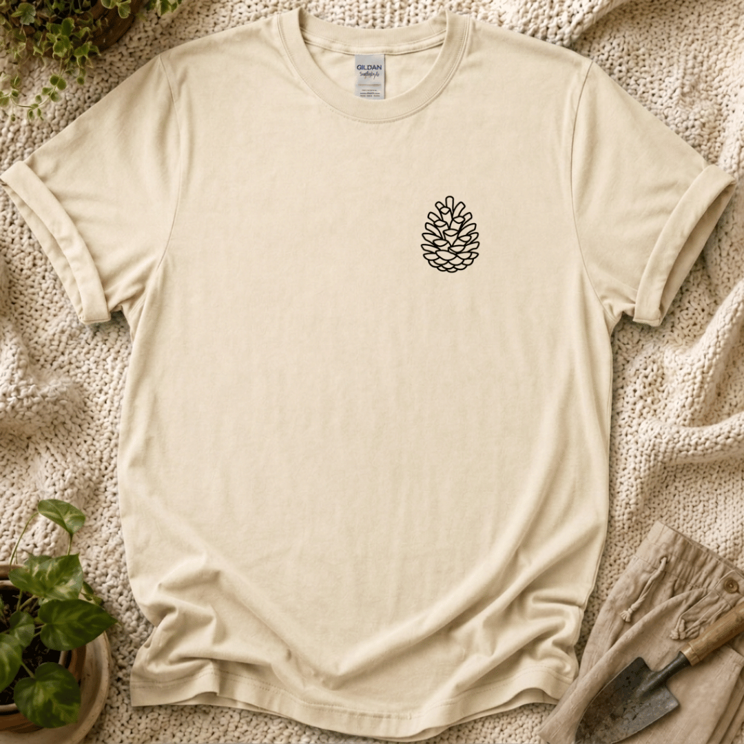 Quiet Pinecone Botanical T-Shirt by Zen & Zucchinis Slow Garden Club