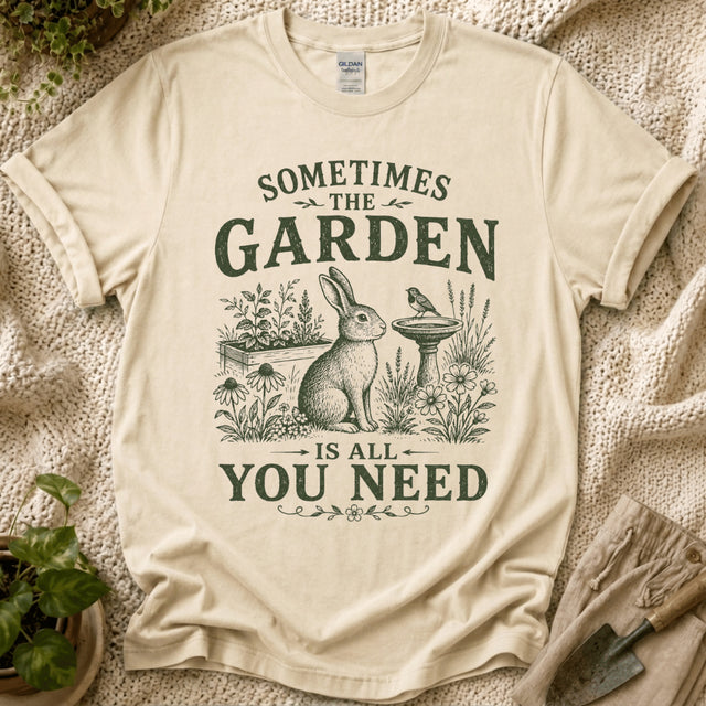 The Garden Is All You Need T-Shirt - Zen & Zucchinis garden graphic tee