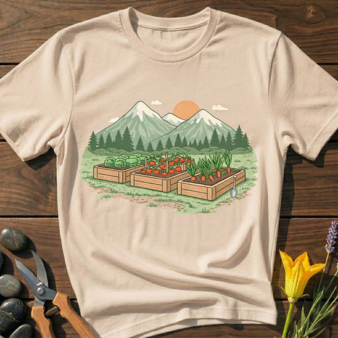 Garden Mountain View T-Shirt