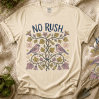 No Rush Zucchini Vine Garden T-Shirt by Zen & Zucchinis Slow Garden Club