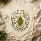 Peace in Every Step Nature T-Shirt by Zen & Zucchinis Slow Garden Club