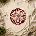 Bees And Botany Garden Badge T-Shirt