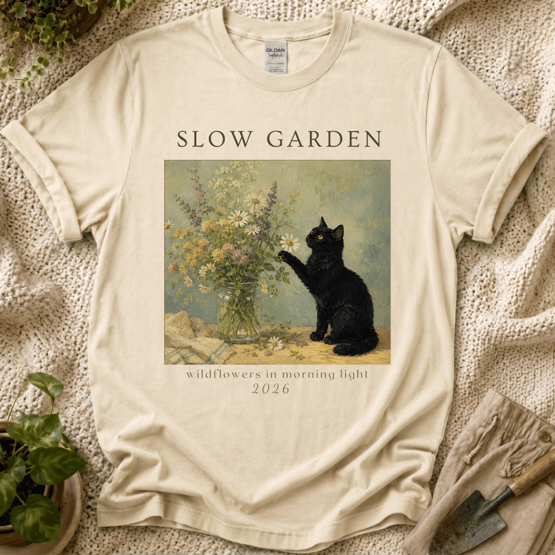 Wildflowers in Morning Light T-Shirt by Zen & Zucchinis Slow Garden Club