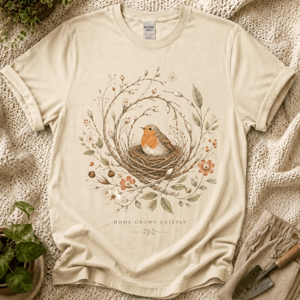 Soft Birds Nest Nature T-Shirt