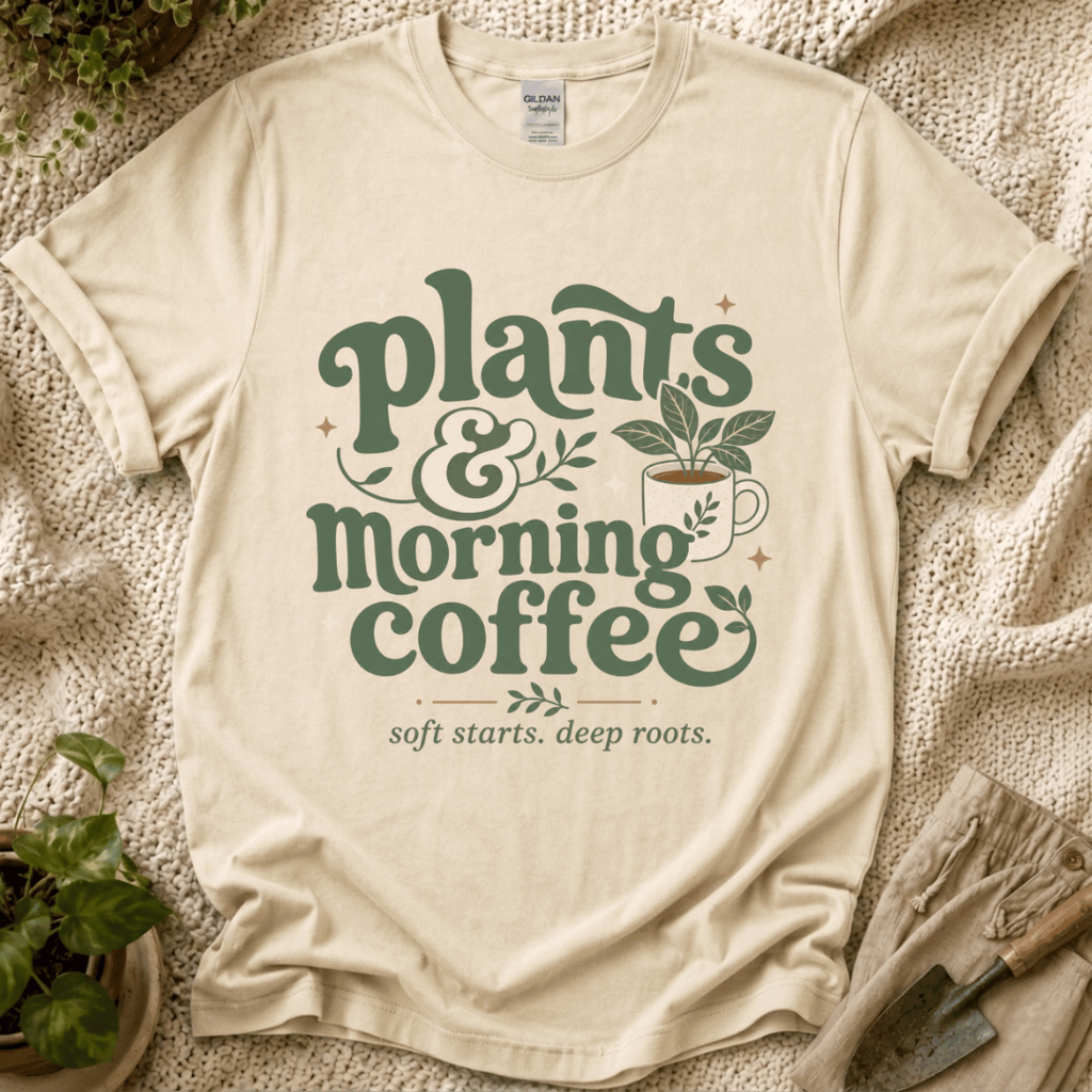 Plants and Morning Coffee T-Shirt