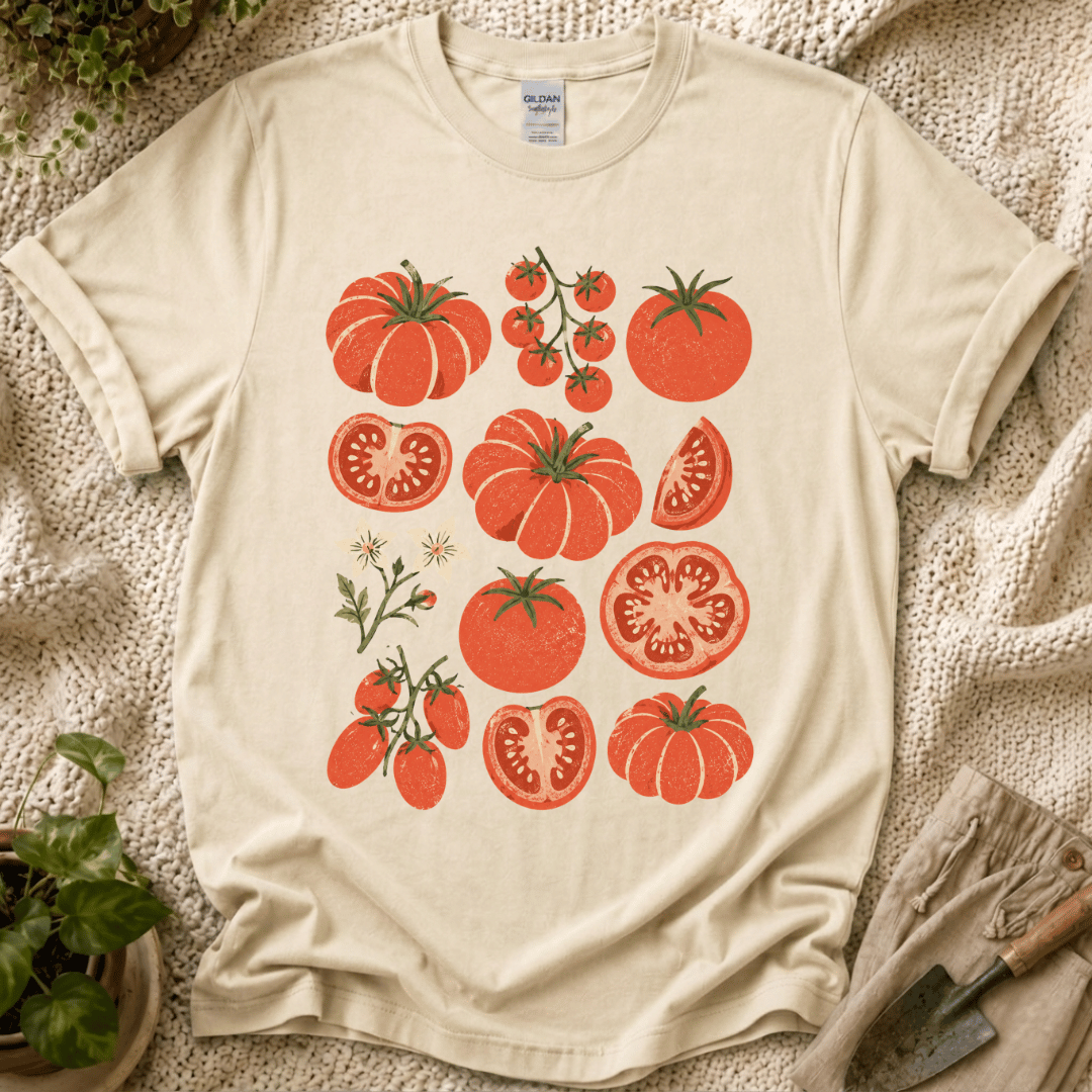 Tomato Selection Slow Gardener T-Shirt by Zen & Zucchinis Slow Garden Club