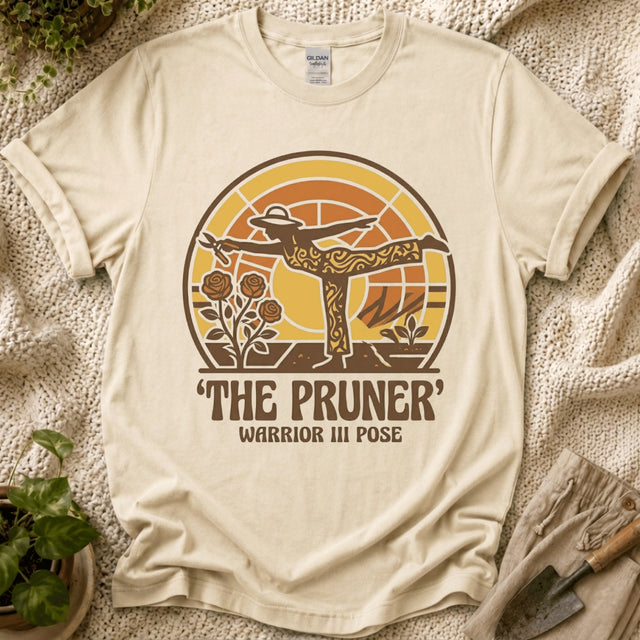 The Pruner Gardening Pose T-Shirt by Zen & Zucchinis Slow Garden Club
