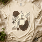 Boho Coffee T-Shirt by Zen & Zucchinis Slow Garden Club