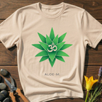 ALOE-M T-Shirt - botanical nature graphic t-shirt, minimalist design, unisex tee for Nature Lovers, Garnder, Farmer, Plant Lovers