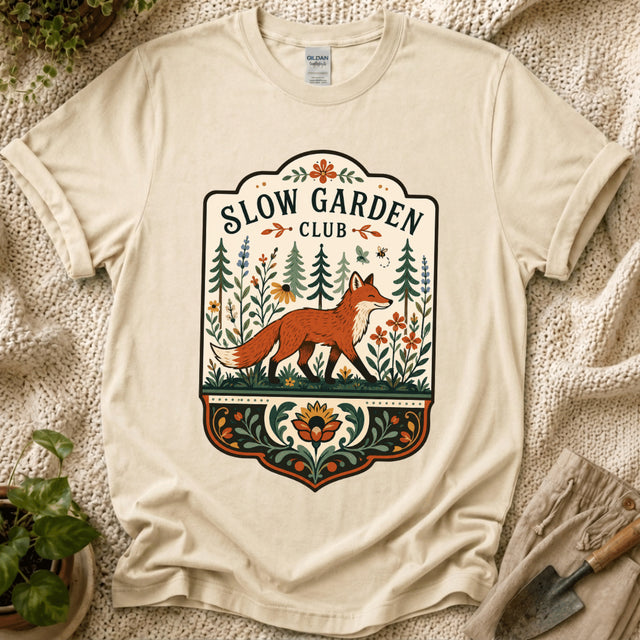 The Local Fox Slow Garden Club T-Shirt by Zen & Zucchinis Slow Garden Club